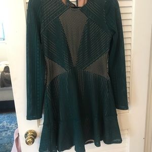 BCBG laser cut dress